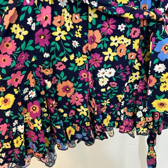 HAPTICS Feeling Bold Navy Floral Challis Woven Romper Long Sleeve Large - Picture 8 of 15